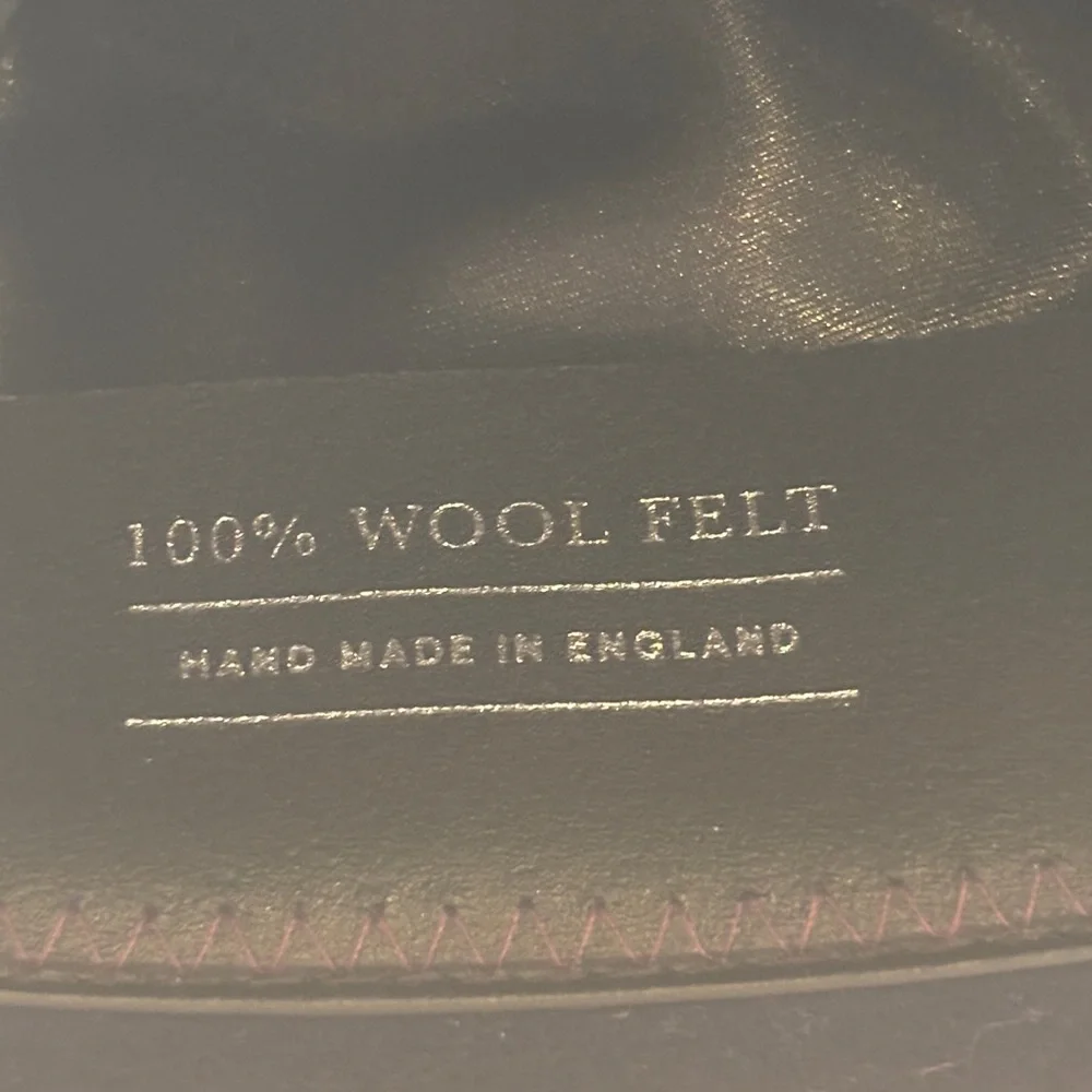 Paul Smith Vintage Wool Felt Fedora Hat • Navy Blue Ribbon Trim • Classic Preppy
